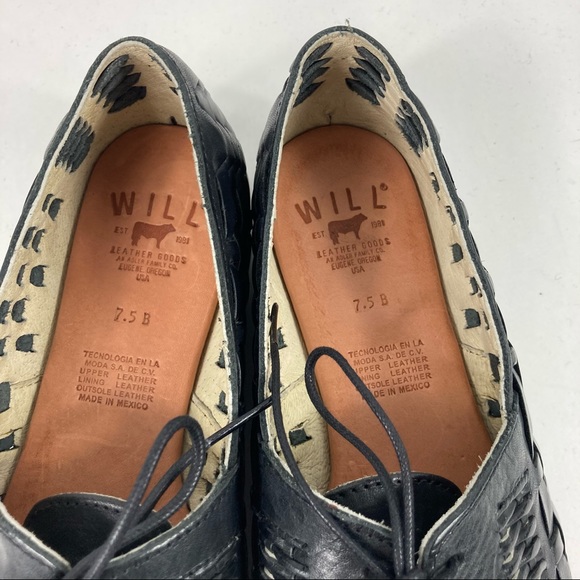 Will Leather Goods Black Woven Women's Shoes - Picture 4 of 10